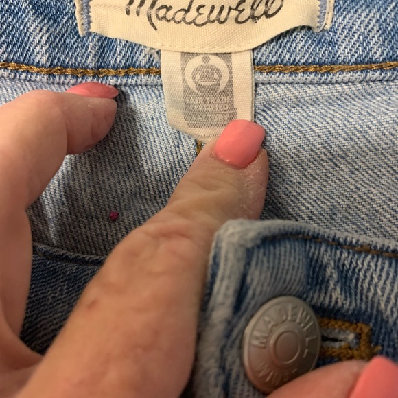 Madewell Light Blue Curvy Perfect Vintage Wide Leg Crop Size 27 Jeans - Picture 4 of 5